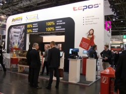 TCPOS Messestand auf der EuroCIS 2015.