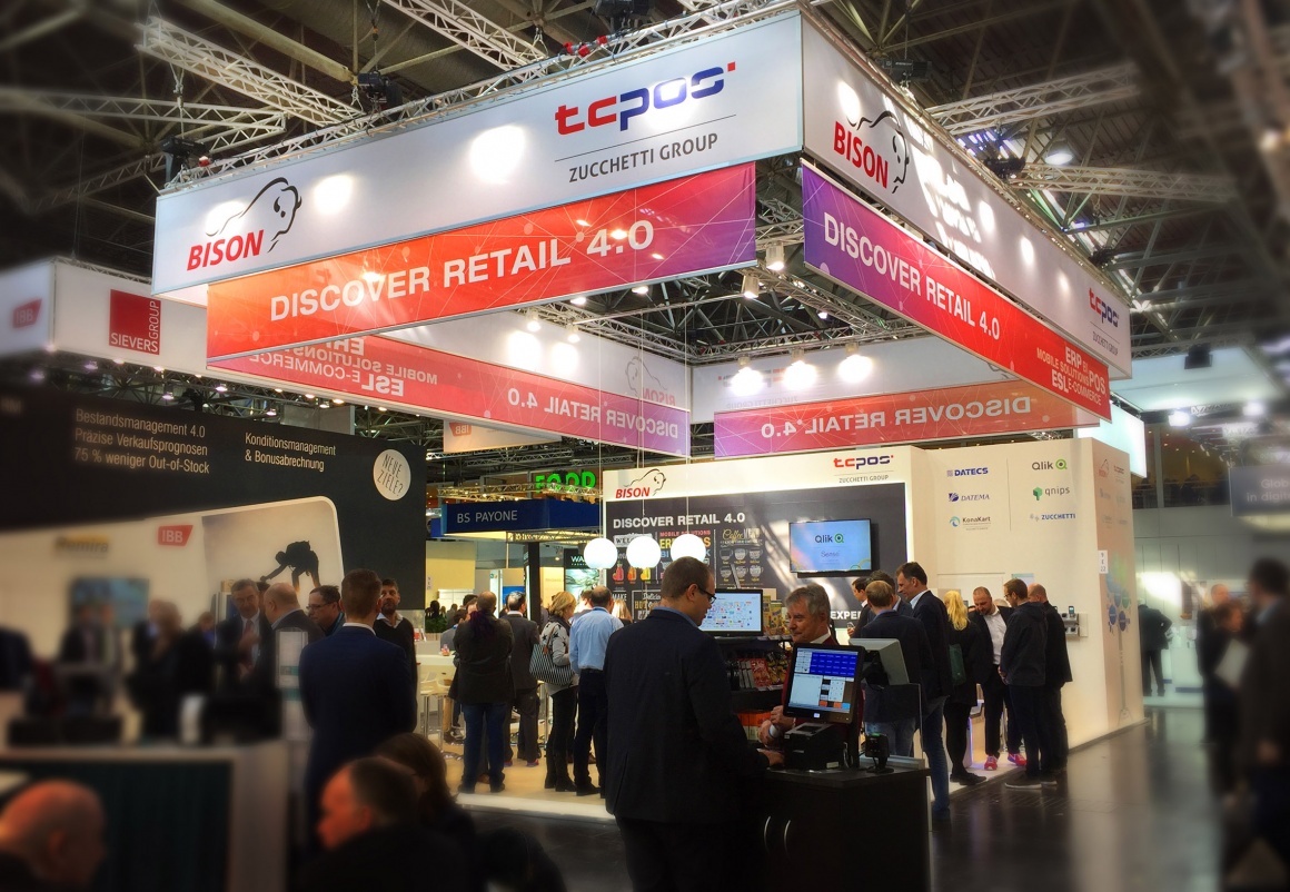 Foto: TCPOS Messestand EuroCIS 2018; copyright: TCPOS...